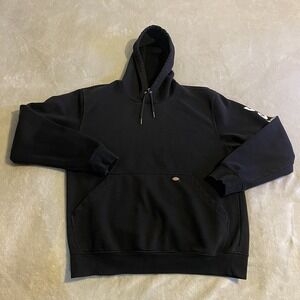 Dickies Hoodie Men Large Black Sweatshirt Pullover Sweater Workwear Streetwear